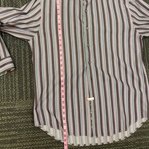 Robert Graham Long Sleeve Button Down Shirt Size Large - Picture 6 of 10